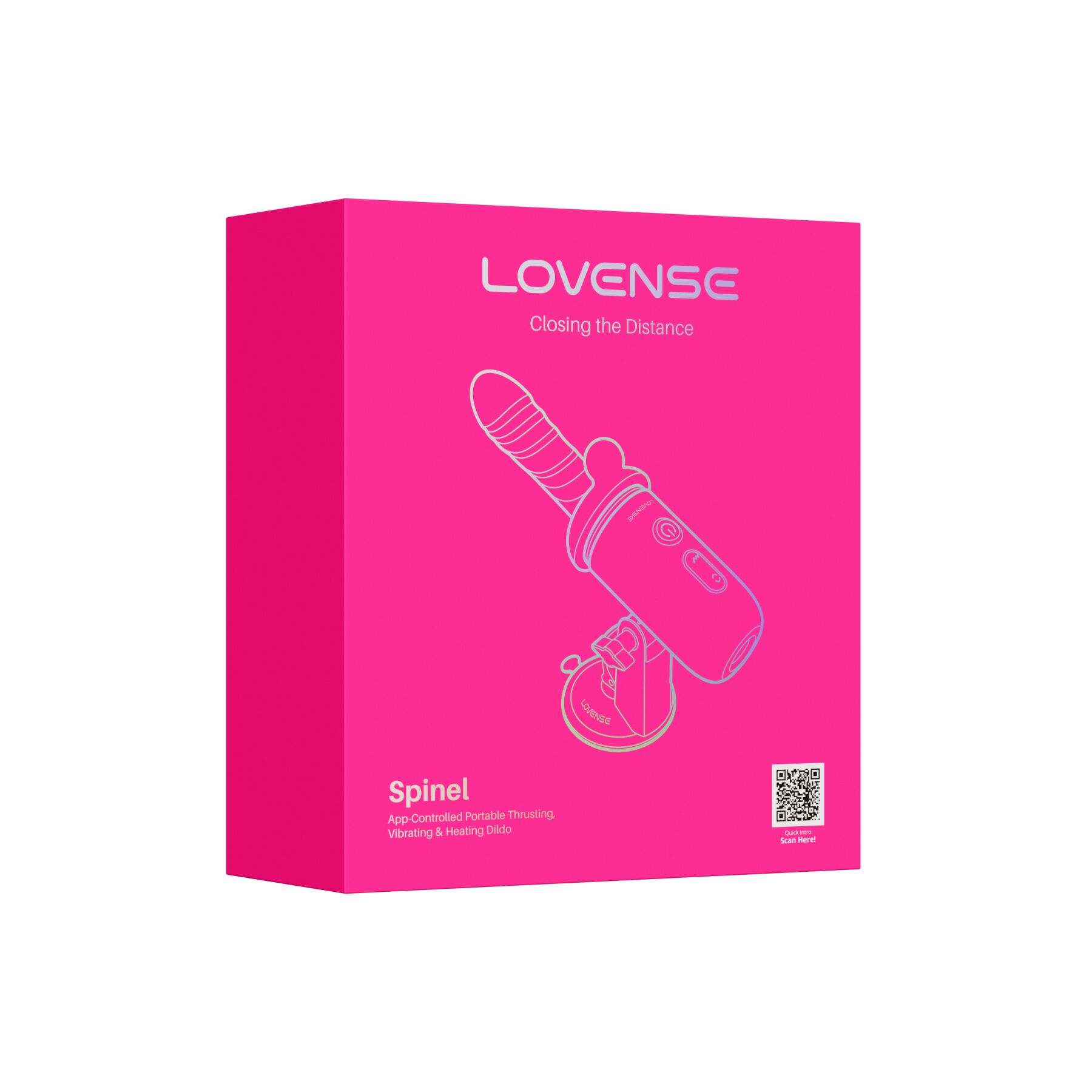 Смарт-міні секс-машина Lovense Spinel імітація фрикцій, підігрів, 3 насадки, на присосці - Зображення 8