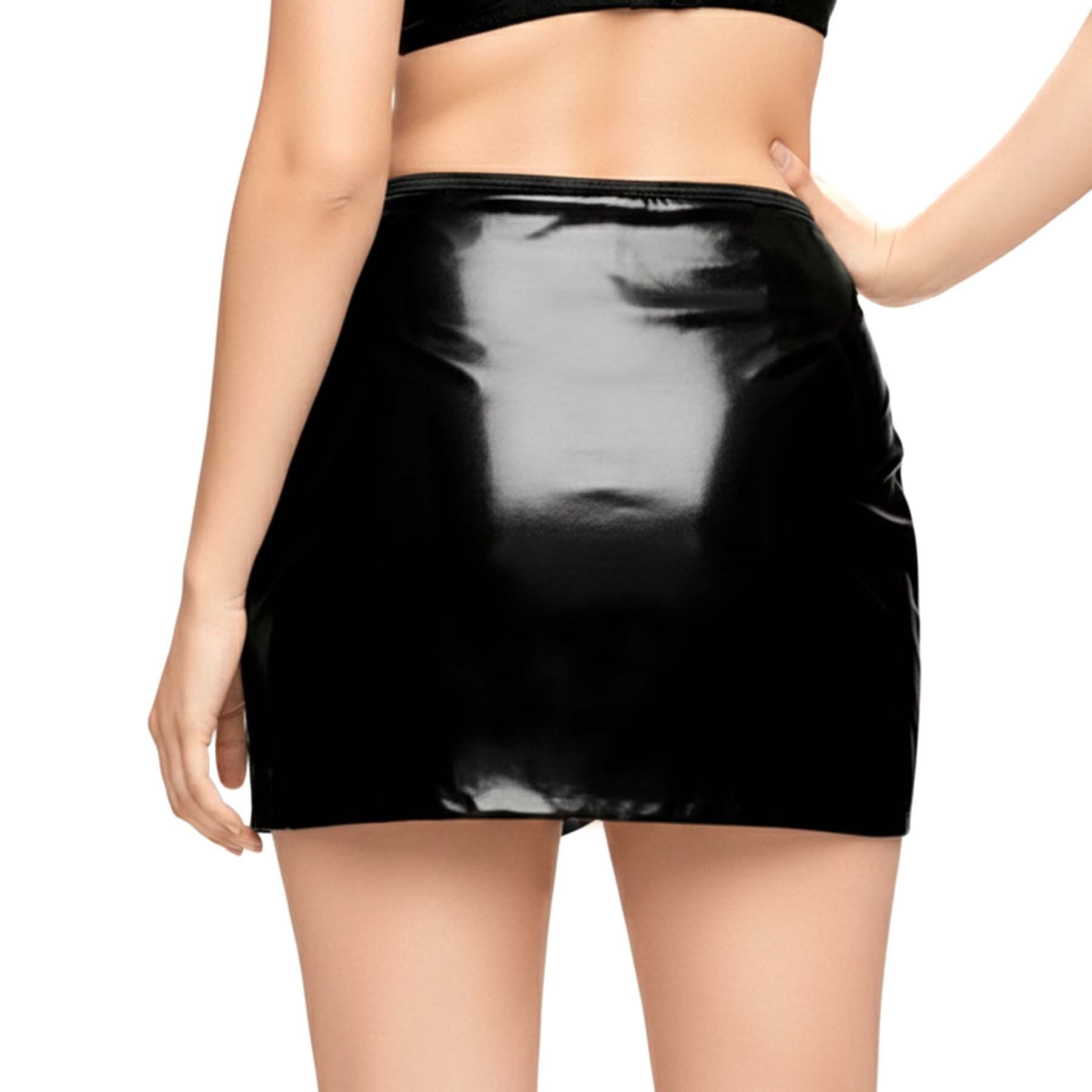 Лакована сексуальна спідниця Art of Sex - Malibu, колір чорний, L-2XL - Зображення 2