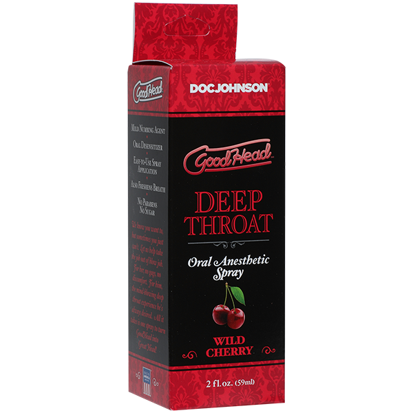 Спрей для мінету Doc Johnson GoodHead DeepThroat Spray - Cherry 59 мл (м'яте паковання!!!)