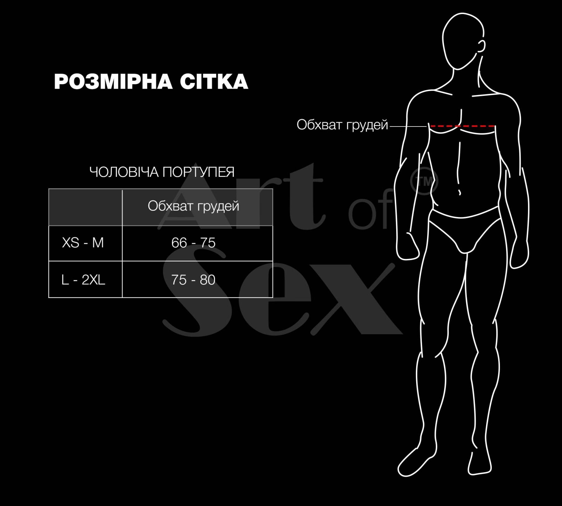 Чоловіча портупея Art of Sex - Spartacus, екошкіра, колір білий, розмір L-2XL
