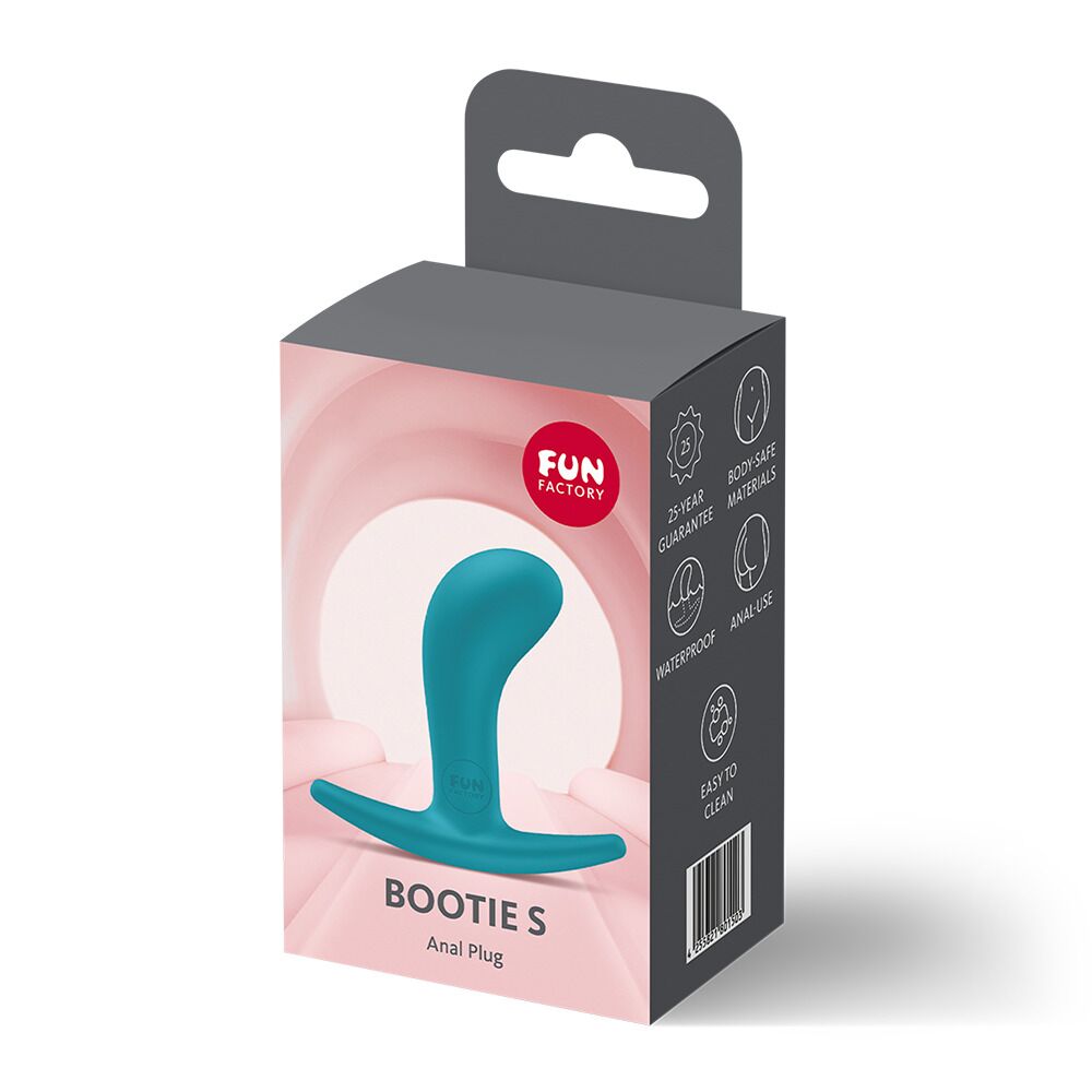 Анальна пробка Fun Factory BOOTIE S Aquamarine, діаметр 2,8 см, тонкий обмежувач