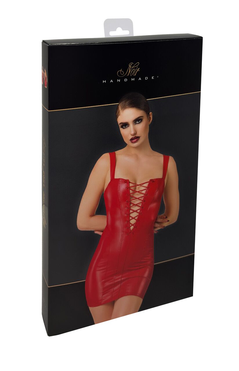 Сукня Noir Handmade F364 Bombshell Lace-Up Mini Dress Red L