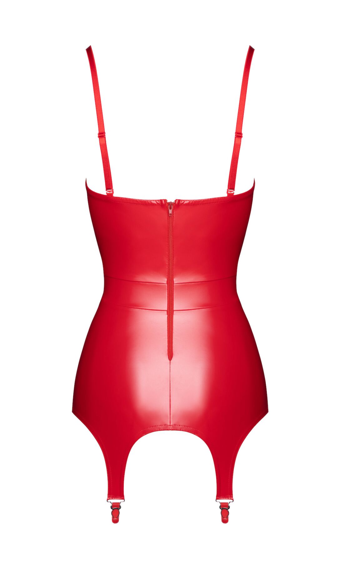 Корсет з підв'язками для панчіх Noir Handmade F368 Bombshell Fierce Corset-belt Red M