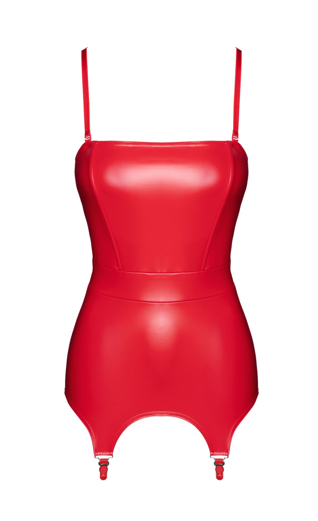 Корсет з підв'язками для панчіх Noir Handmade F368 Bombshell Fierce Corset-belt Red M