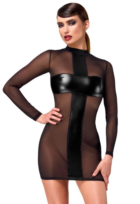 Сукня Noir Handmade F369 Crossfire Mesh & Wetlook Mini dress XL