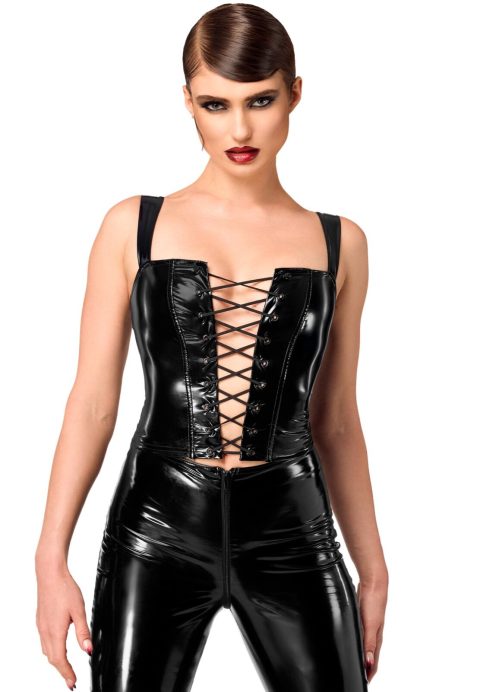 Корсет Noir Handmade F379 Dominae Frontbind PVC Corset Top M