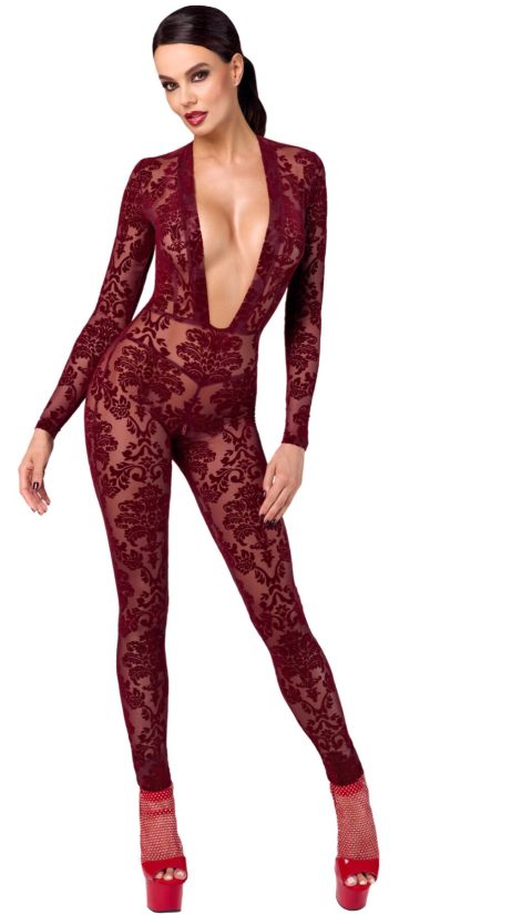 Бодістокінг Noir Handmade F382 Kink Royal Catsuit XL
