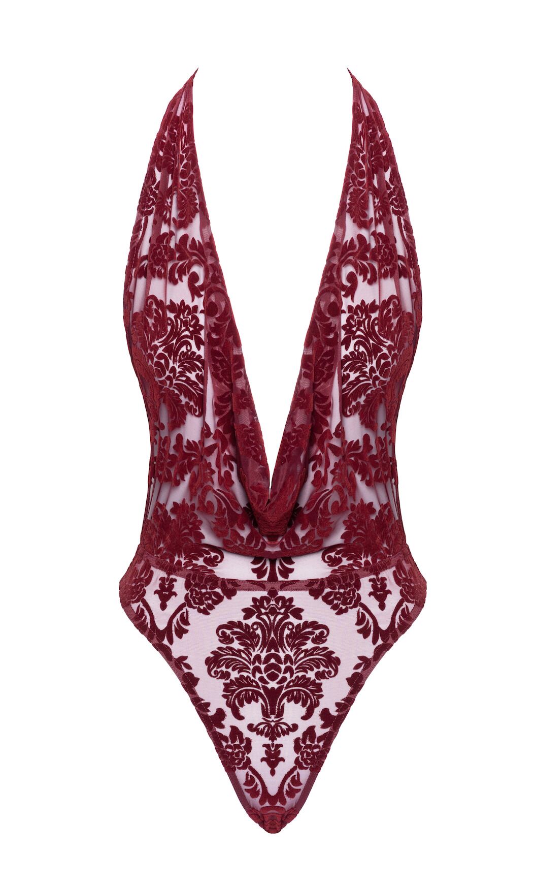 Боді Noir Handmade F386 Kink Royal cascade bodysuit M