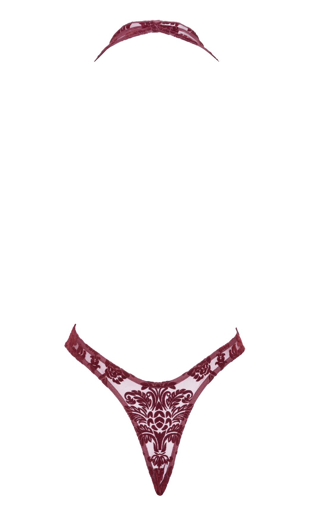 Боді Noir Handmade F386 Kink Royal cascade bodysuit M