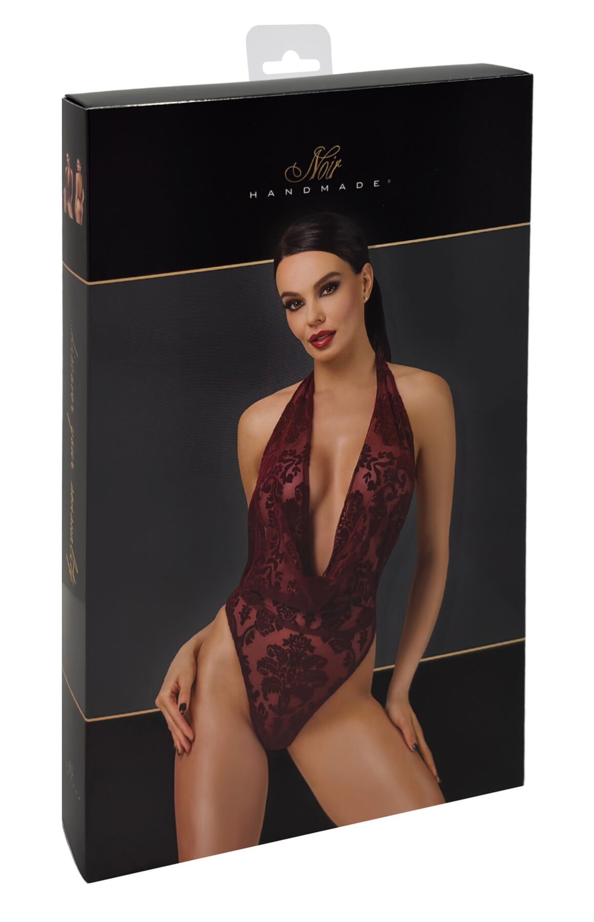 Боді Noir Handmade F386 Kink Royal cascade bodysuit M