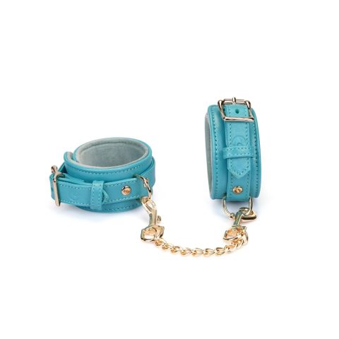 Наручники Liebe Seele Blue Lamb leather Wrist Cuffs with Velvet Lining