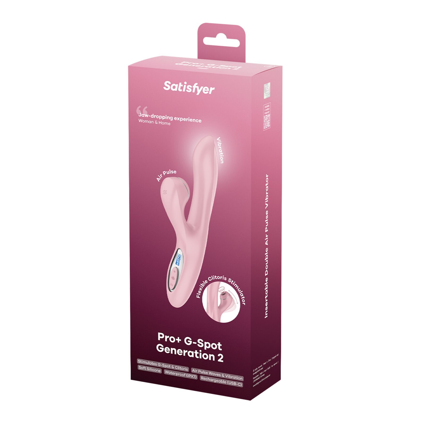 Вакуумний вібратор-кролик Satisfyer Pro+ G-Spot Generation 2 Pink (розкрита пломба!!!)
