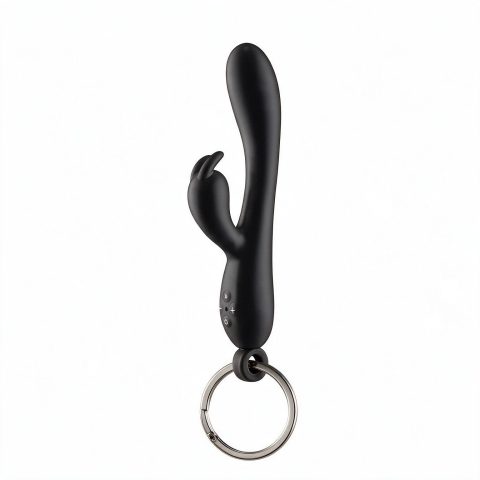Брелок вібратор-кролик Diverty Sex Black