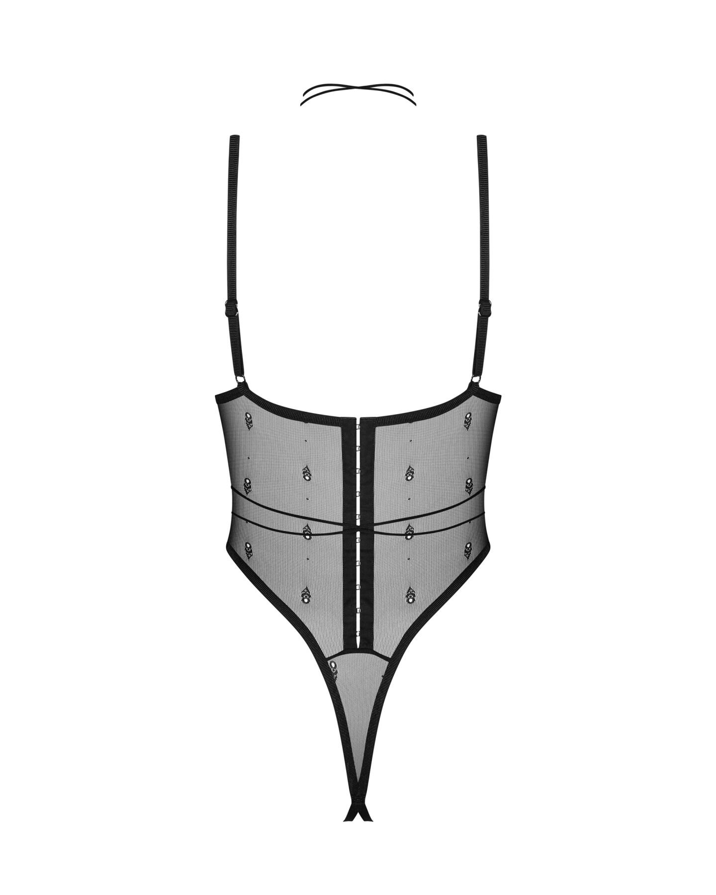 Боді Obsessive Anniverse Special crotchless teddy S/M