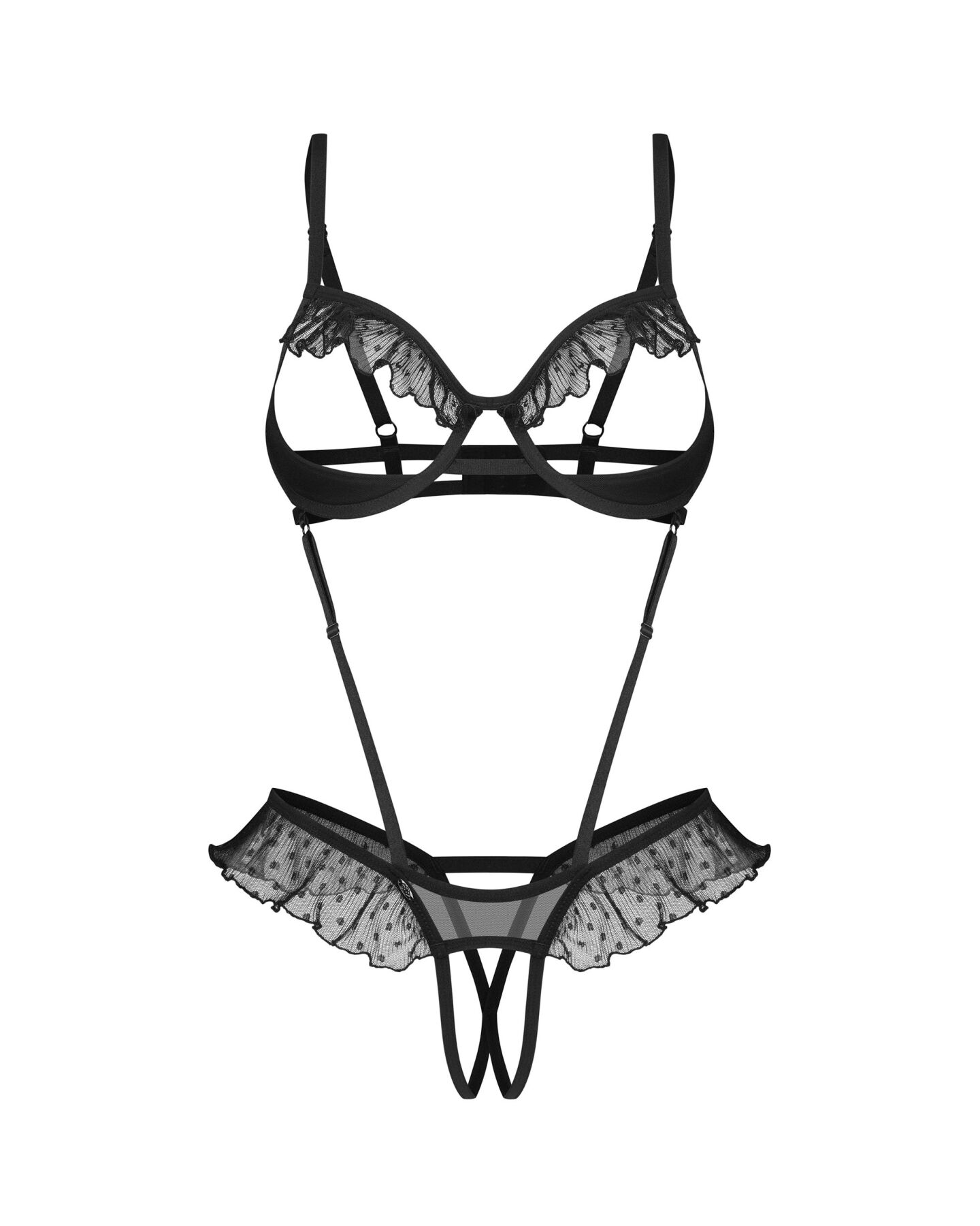 Боді Obsessive Carrola crotchless teddy 2XL/3XL