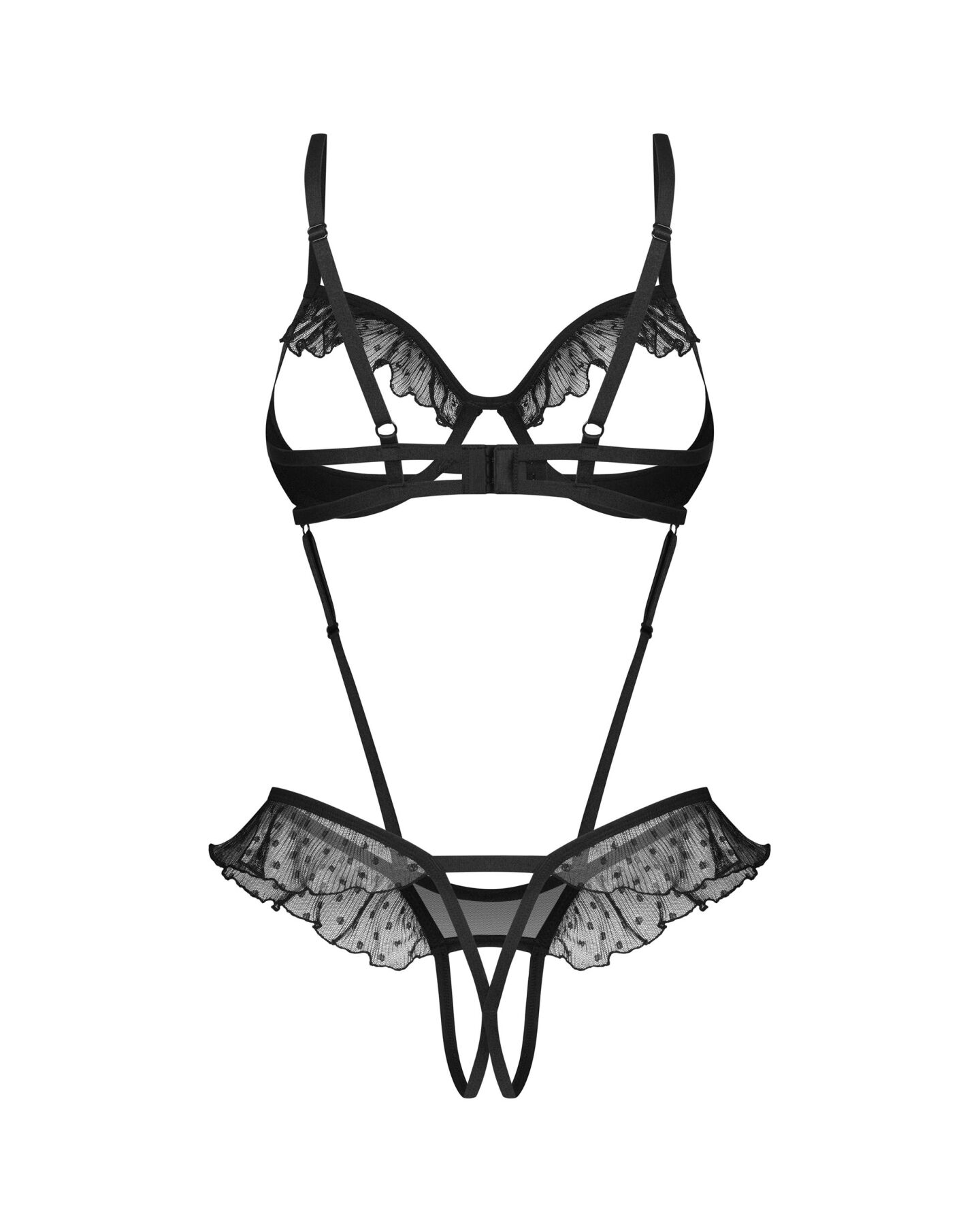 Боді Obsessive Carrola crotchless teddy 2XL/3XL