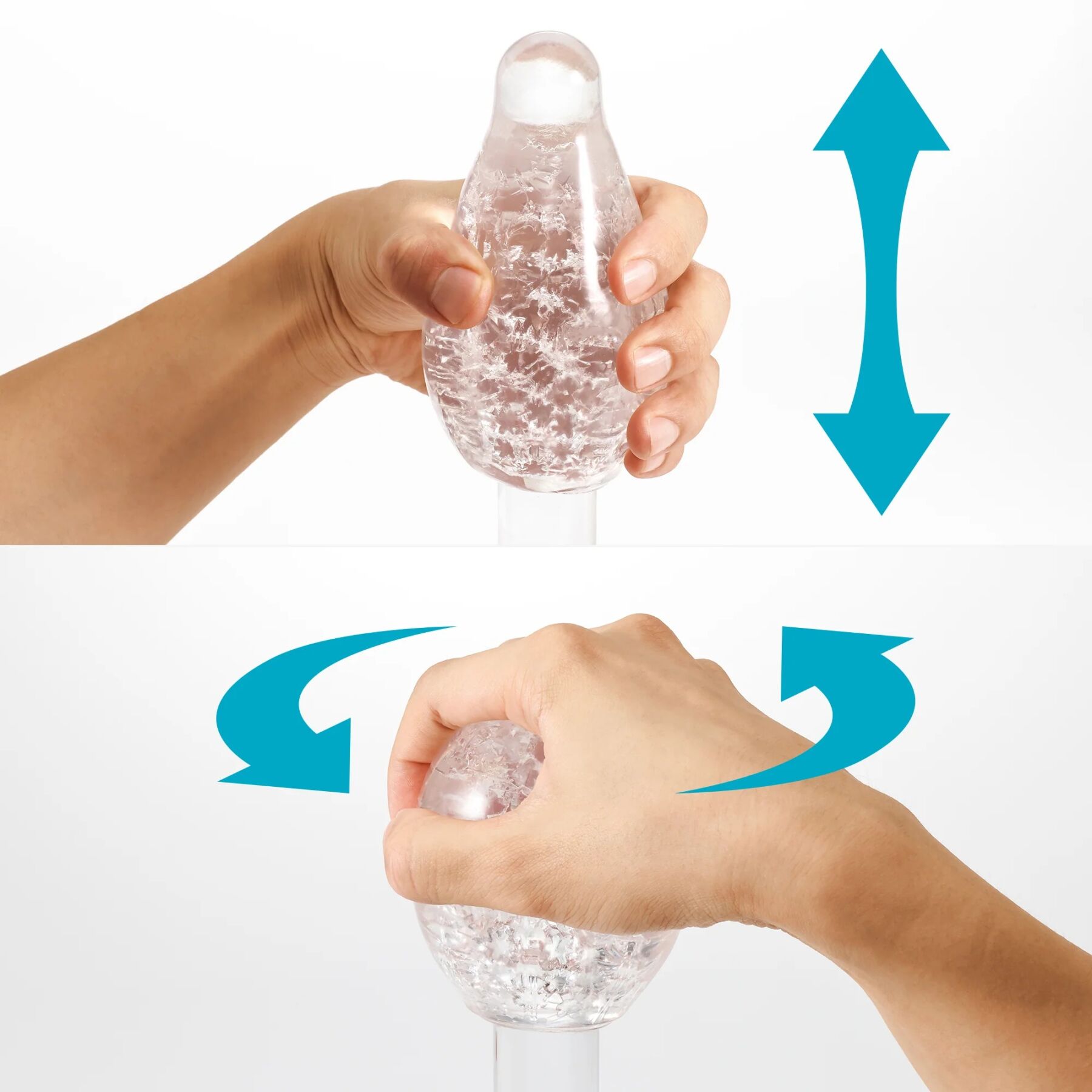 Мастурбатор Tenga Geo Aqua Clear, новий матеріал, ніжні хвилі