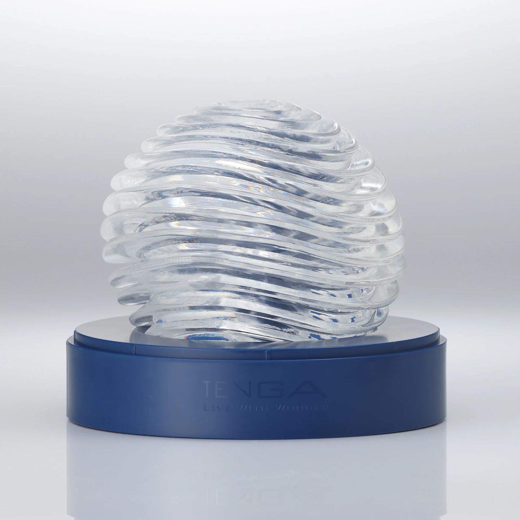 Мастурбатор Tenga Geo Aqua Clear, новий матеріал, ніжні хвилі