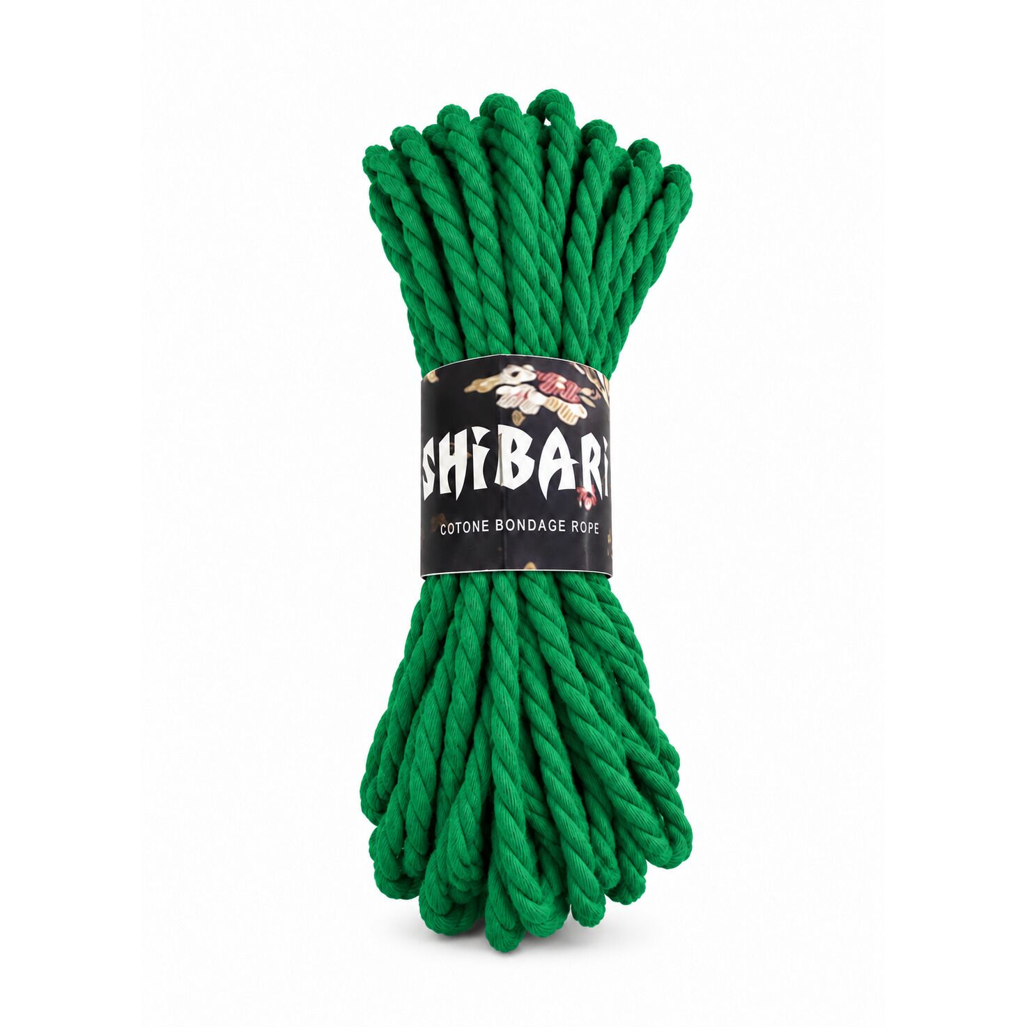 Бавовняна мотузка для шибарі Feral Feelings Shibari Rope, 8 м зелена