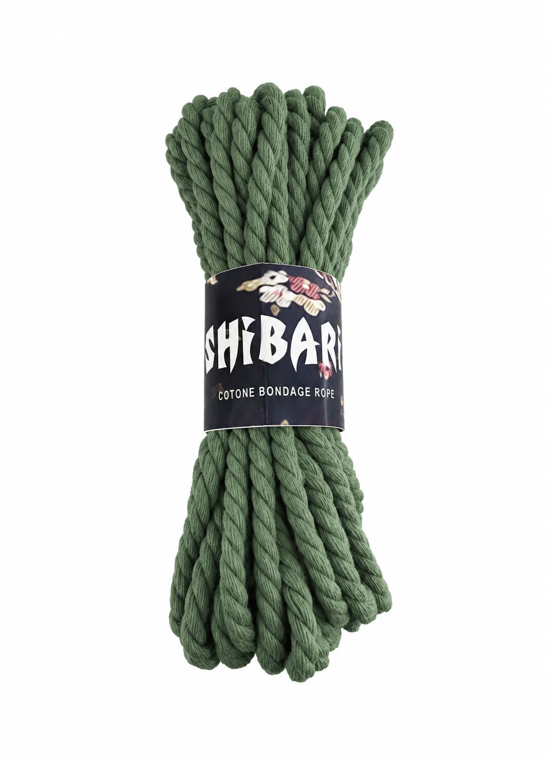 Бавовняна мотузка для шибарі Feral Feelings Shibari Rope, 8 м хакі
